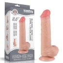 Dwuwarstwowy dildo Sliding Skin 20,8 cm naturalny - 1
