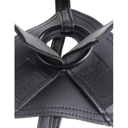 Uprząż z dildo King Cock Strap-On 8" — regulowany pas z 3 pierścieniami O, dildo 20,3 cm - 7