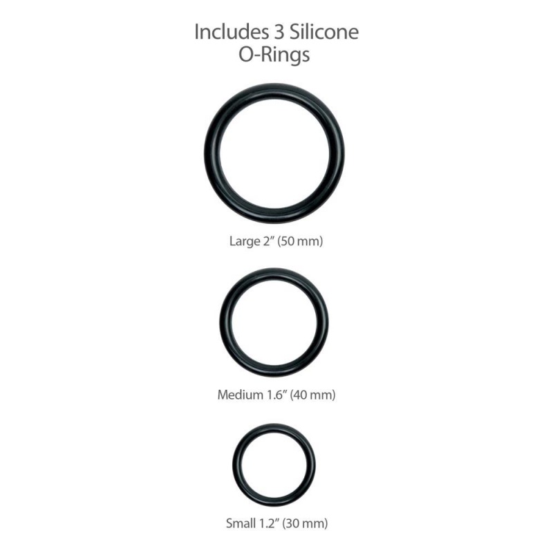 Uprząż z dildo King Cock Strap-On 8" — regulowany pas z 3 pierścieniami O, dildo 20,3 cm - 8