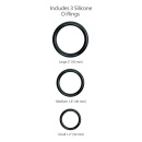 Uprząż z dildo King Cock Strap-On 8" — regulowany pas z 3 pierścieniami O, dildo 20,3 cm - 8