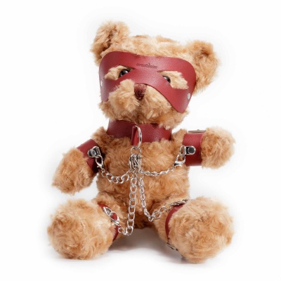 Crushious Miś Bondage Crushito 31 cm Czerwony - 1