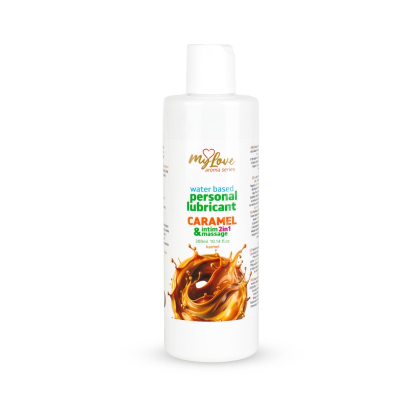 Preparat intymny i do masażu Aroma Series Intim&Massage 2in1 Caramel 300ml - 1