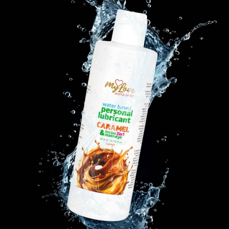 Preparat intymny i do masażu Aroma Series Intim&Massage 2in1 Caramel 300ml - 4
