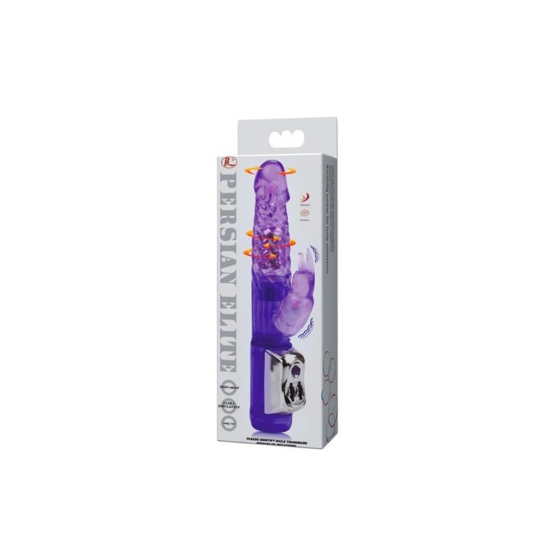 Wibrator rotacyjny BW-037202 z koralikami, Purple - 1
