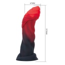 Dildo fantasy Infernal Goliath 25 cm z pofałdowaną teksturą i przyssawką - 6