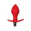 Korek analny wibrujący Glam Red - szpiczasta końcówka, 7 trybów wibracji, mały rozmiar - 3