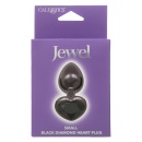 Korek analny Diamond Heart Plug Small z kryształowym sercem 6 cm - 2