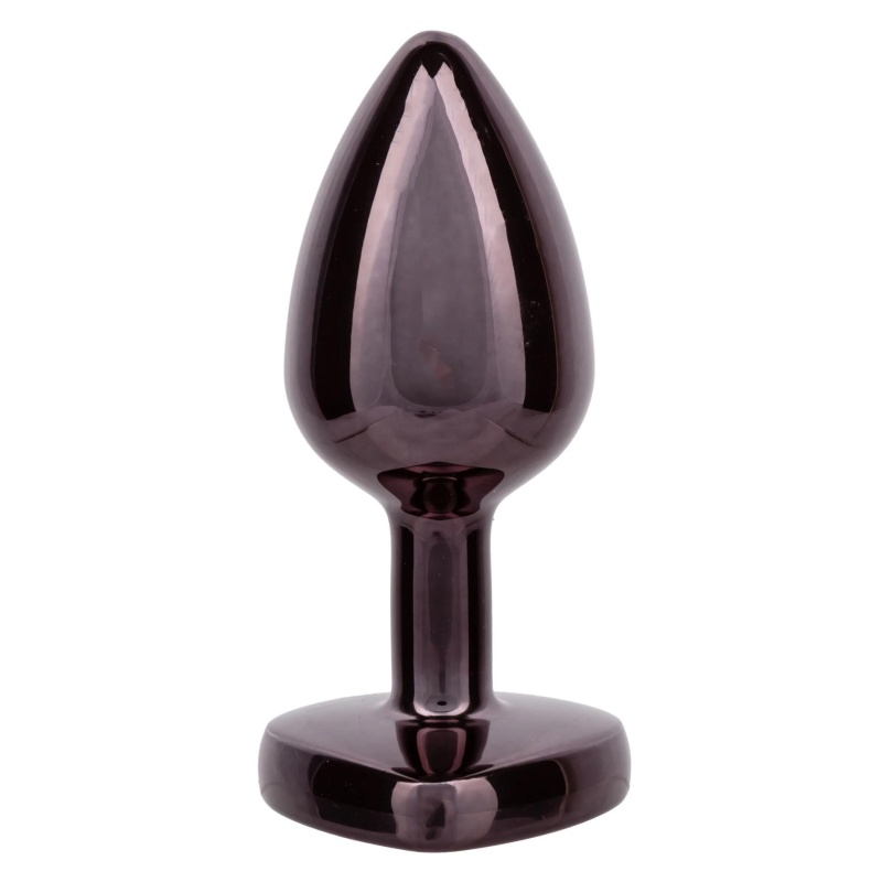 Korek analny Diamond Heart Plug Small z kryształowym sercem 6 cm - 5