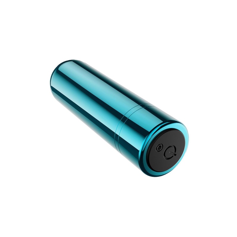 Mini Bullet Blueberry - wibrator punktowy z 10 trybami, stożkową końcówką, ładowaniem USB i IPX7, 6,3 cm - 3