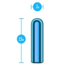 Mini Bullet Blueberry - wibrator punktowy z 10 trybami, stożkową końcówką, ładowaniem USB i IPX7, 6,3 cm - 5
