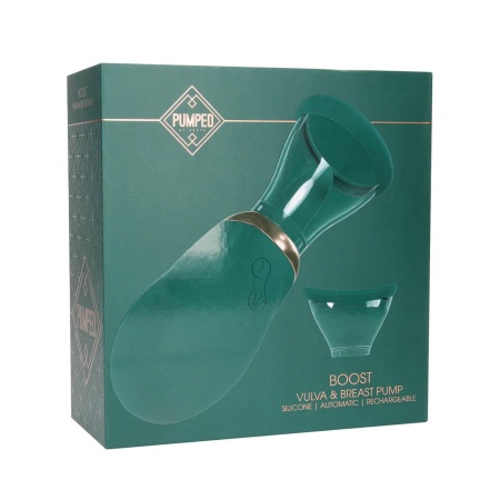 Boost - Rechargeable Vulva and Breast Pump - Forest Green - 2