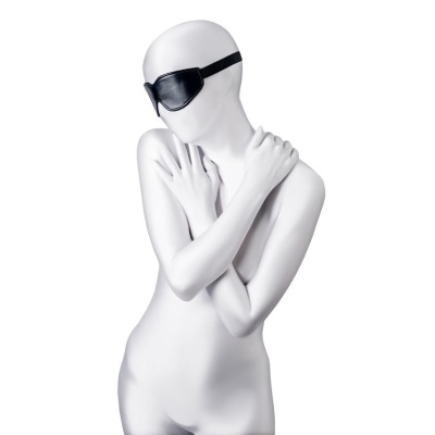 Anonymo mask, PU leather, black, 26.5 cm - 1