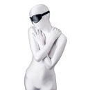 Anonymo mask, PU leather, black, 26.5 cm - 1