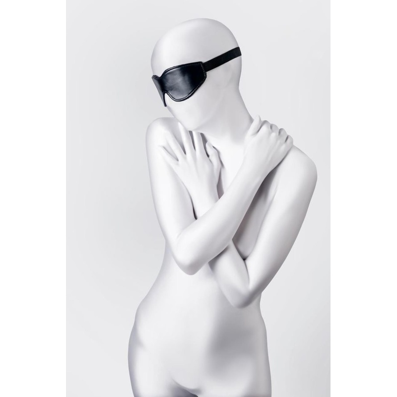 Anonymo mask, PU leather, black, 26.5 cm - 2