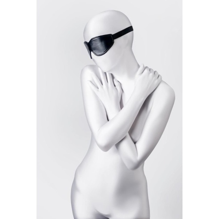 Anonymo mask, PU leather, black, 26.5 cm - 2