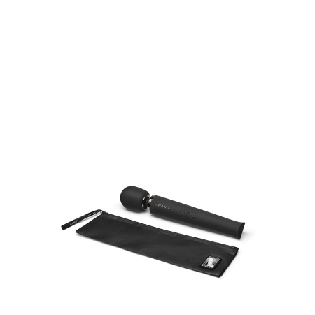 Masażer Le Wand Matte Black Rechargeable - silikonowa głowica 6,21 cm, elastyczna szyjka 5,0 cm, długość korpusu 34 cm - 3