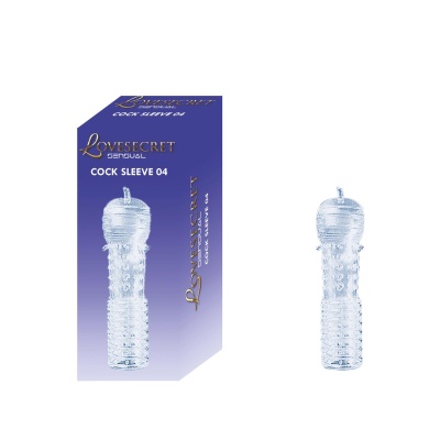 Rękaw na penisa Cock Sleeve 04 z wypustkami – 12,5 cm, przezroczysty - 1