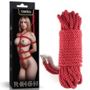 Sznur do bondage Crimson Silky 10 m, 6 mm, czerwony - 1