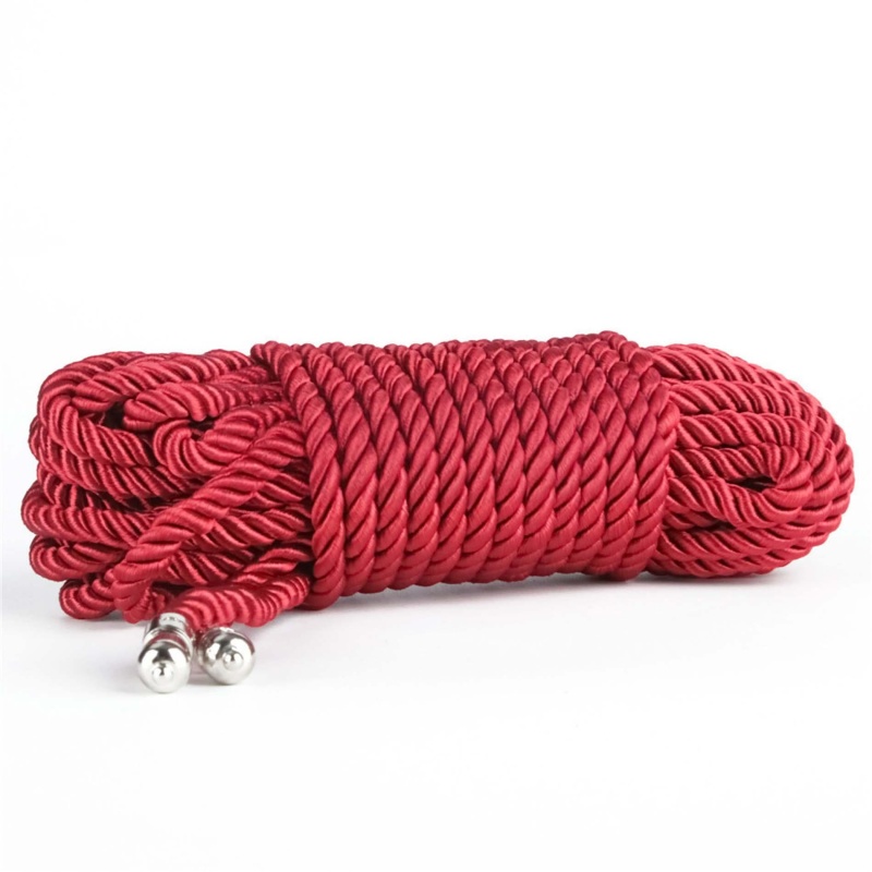 Sznur do bondage Crimson Silky 10 m, 6 mm, czerwony - 4