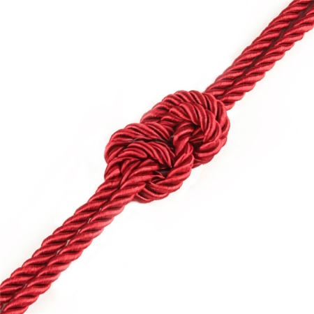 Sznur do bondage Crimson Silky 10 m, 6 mm, czerwony - 7