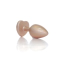 Plug-Jewellery Pearl Gold Heart PLUG- Clear S - 3