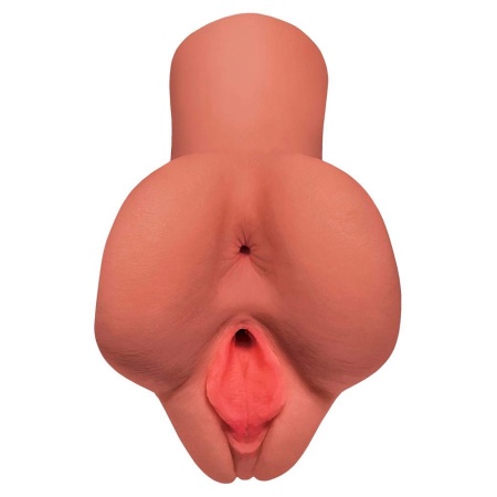 Masturbator Pimp Your Pleasure St 2w1 – podwójny tunel pochwy i odbytu z efektem ssania, 16,5 cm - 3