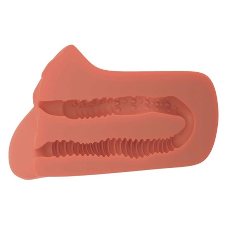 Masturbator Pimp Your Pleasure St 2w1 – podwójny tunel pochwy i odbytu z efektem ssania, 16,5 cm - 5