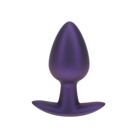 Smooth Silicone Anal Plug - Medium - 3.1 / 7,9 cm - Metallic Purple - 1