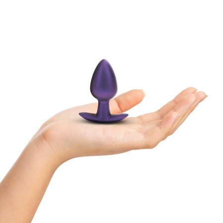 Smooth Silicone Anal Plug - Medium - 3.1 / 7,9 cm - Metallic Purple - 4
