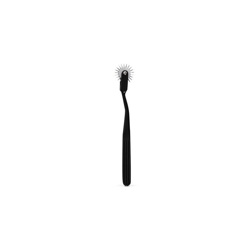 Koło Wartenberg Pinwheel 1-Wheel Black - jednokółkowy stalowy wiatraczek sensoryczny z ostrymi końcówkami, dł. 17,5 cm - 1