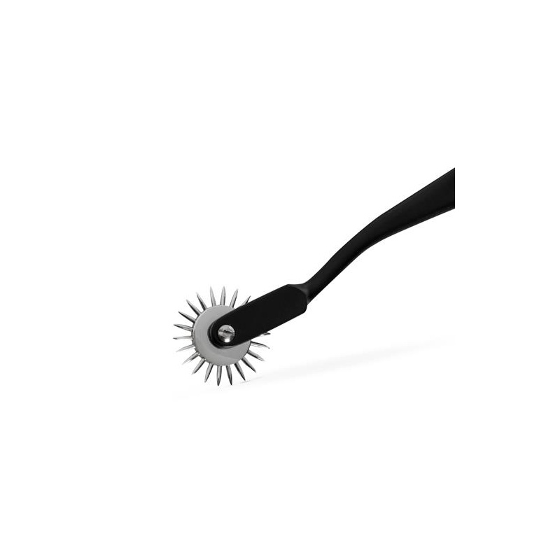 Koło Wartenberg Pinwheel 1-Wheel Black - jednokółkowy stalowy wiatraczek sensoryczny z ostrymi końcówkami, dł. 17,5 cm - 3