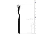 Koło Wartenberg Pinwheel 1-Wheel Black - jednokółkowy stalowy wiatraczek sensoryczny z ostrymi końcówkami, dł. 17,5 cm - 4