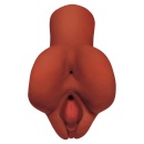Masturbator dwukanałowy Pimp Your Pleasure St – kanał waginalny i analny, materiał Fanta Flesh (TPR), długość całkowita 16,5 cm - 3