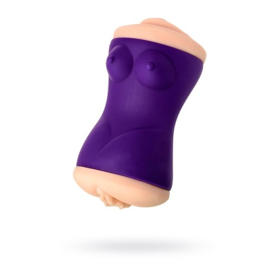 JOS YARA, Masturbator double-sided, TPR, fleshy, 17.5 cm - 1