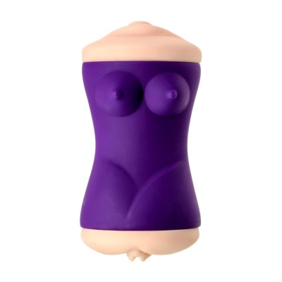 JOS YARA, Masturbator double-sided, TPR, fleshy, 17.5 cm - 1 2