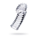 Nakładka na palec erotyczna Dale z elastycznego, przezroczystego materiału TRE, 8,5 cm - 1