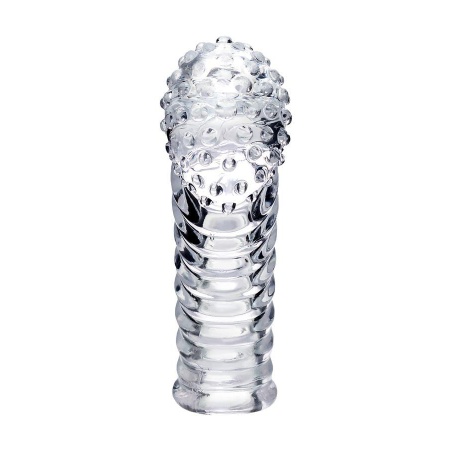 Nakładka na palec erotyczna Dale z elastycznego, przezroczystego materiału TRE, 8,5 cm - 3