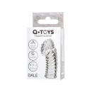 Nakładka na palec erotyczna Dale z elastycznego, przezroczystego materiału TRE, 8,5 cm - 5