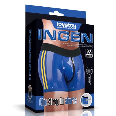 Spodenki Strap-On z O-ringiem 81-89 cm Niebieskie - 1