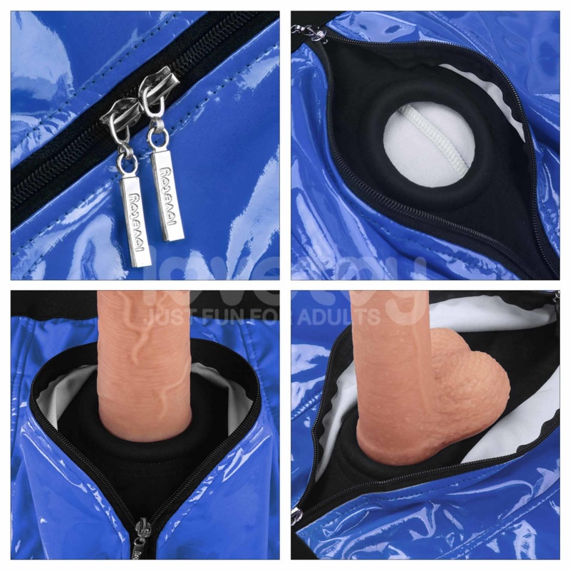 Spodenki Strap-On z O-ringiem 81-89 cm Niebieskie - 20