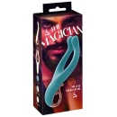 The Magician Multi Vibrator - podwójne silikonowe ramiona wibracyjne, 2 silniki, 16 trybów, 16 cm - 1