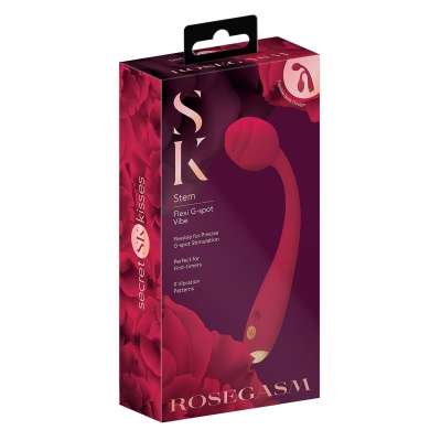 SECRET KISSES ROSEGASM LONG STEM VIBRATING ROSE - 1
