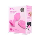 Plug analny wibrujący w kształcie serca S/M - bezszwowy silikon, 15 wzorców wibracji, długość wkładana 7,6 cm - 1