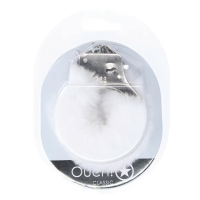 Classic Fluffy Handcuffs - White - 1 2