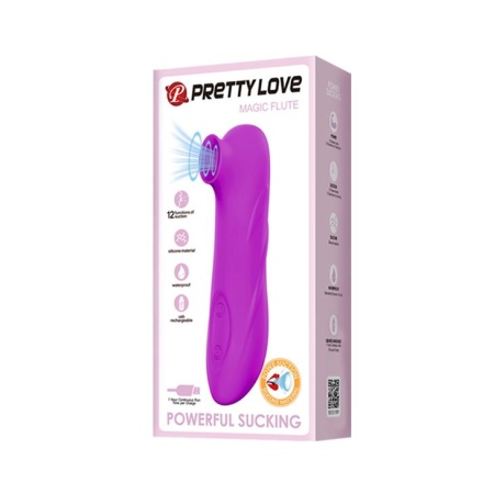 Stymulator łechtaczki Magic Flute z 12 funkcjami ssania, 11,9 cm - 8