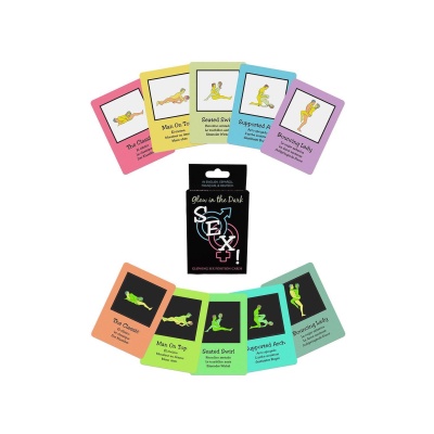 GLOW-IN-THE-DARK SEX! CARDS - 1 2