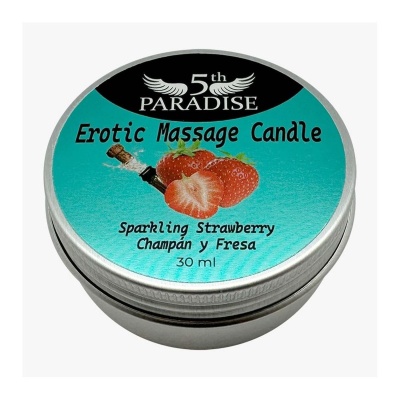 Erotic Massage Candle Sparkling Strawberry 30ml - 1 2