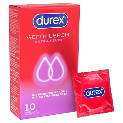 Durex  Gefühlsech Xtra feucht 10 - 1 2