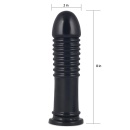 Duży korek analny King Sized Anal Bumper 20,3 cm PVC czarny - 4