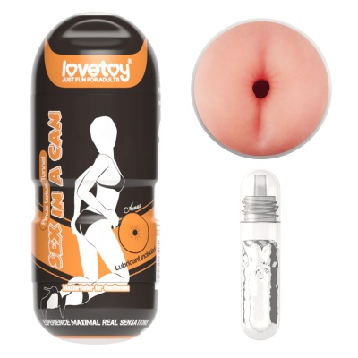Masturbator analny Anus Lotus Tunnel 16 cm długości, 6,5 cm średnicy, cielisty - 1